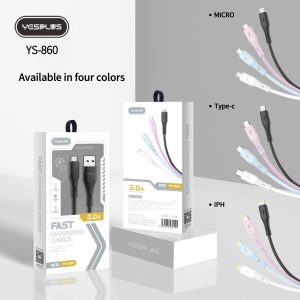 کابل شارژ آیفون Fast برند YesPlus مدل YS-860